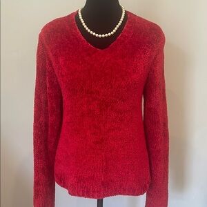 Elegant Red Women's Sweater super soft medium